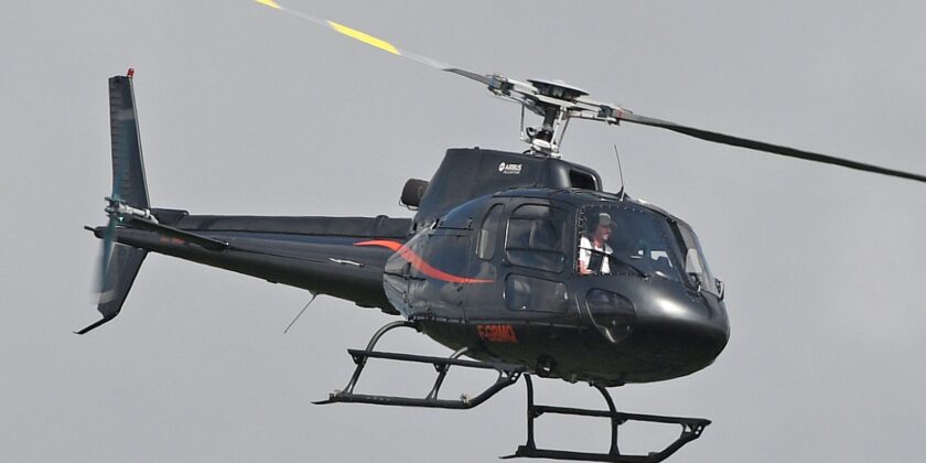 Fly in an helicopter